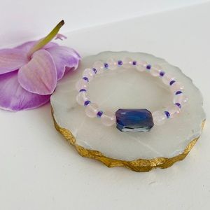 🌸 Handmade *ROSE QUARTZ* intention bracelet